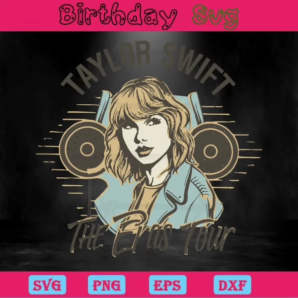 Vintage Taylor Swift Eras Tour,Svg Png Dxf Eps Digital Files Invert
